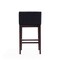 Manhattan Comfort Kingsley Barstool in Black and Dark Walnut, PK2 2-BS012-BK - alternate 3